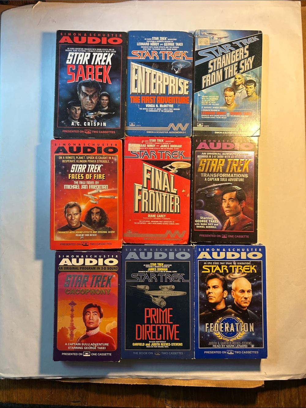 Vintage Star Trek Audio Cassette Assorted Collection (Not Tested/As Is)